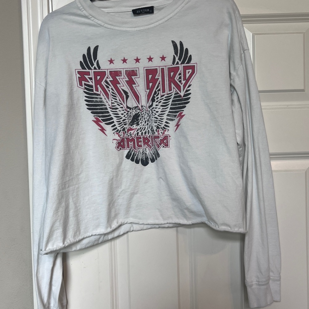 Cutter Free Bird Long Sleeve Crop